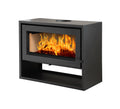 Flamm 950 on Log Base Freestanding Fireplace (13-16kW)