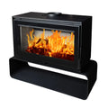 Flamm I 1000 on Log Base Freestanding Fireplace (14-17kW)