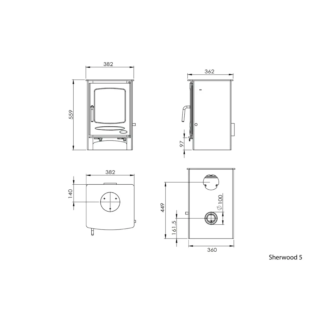 Henley Sherwood Fireplace 5kw